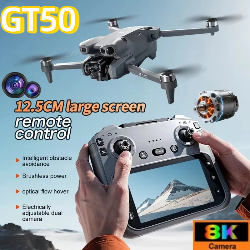 Drone Thermal Imaging - GT50 RC Drone 8K HD Aerial